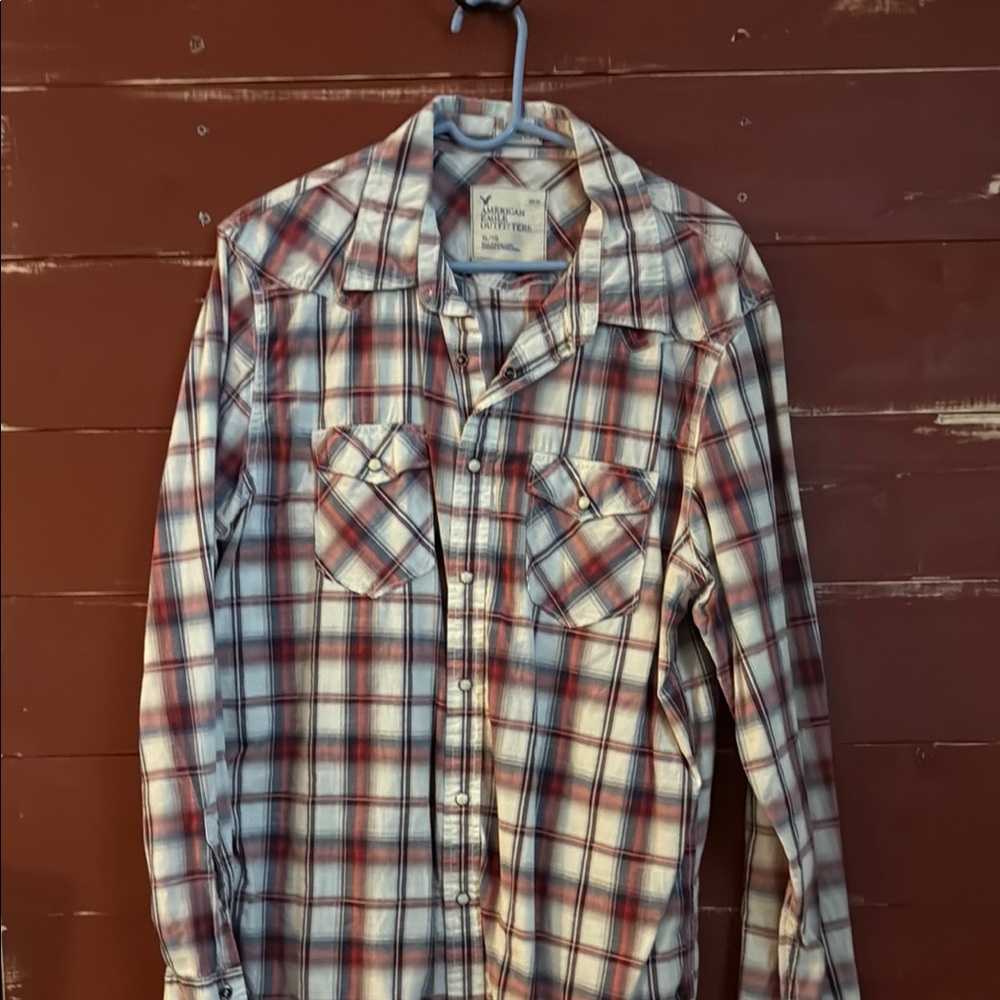 Men's Plaid Western Shirt